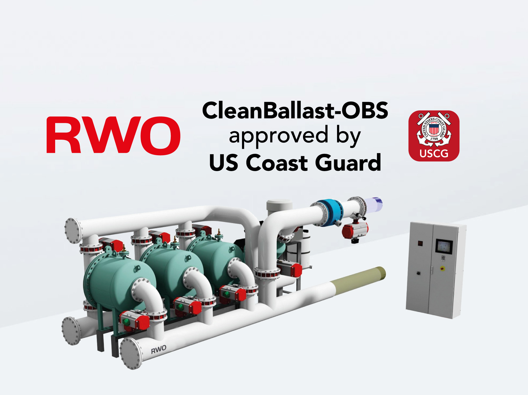 RWO GmbH Name of BWMS: CleanBallast-Ocean Barrier System (CB-OBS) Capacities: 50-3,000 m3/h